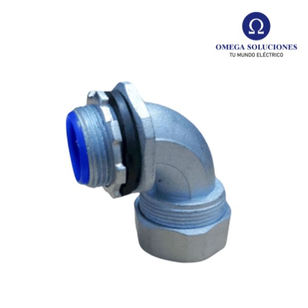 Conector Curvo 20mm para Tubo Flexible