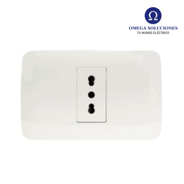 Enchufe Simple Emb. 10/16A 250V Blanco - Lexo