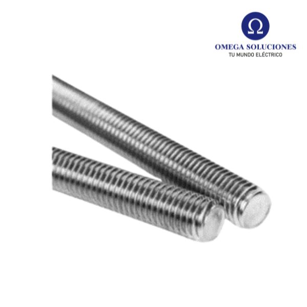 Hilo Corrido Esparrago Acero Pre Galvanizado 1/2 pulg x 1mt