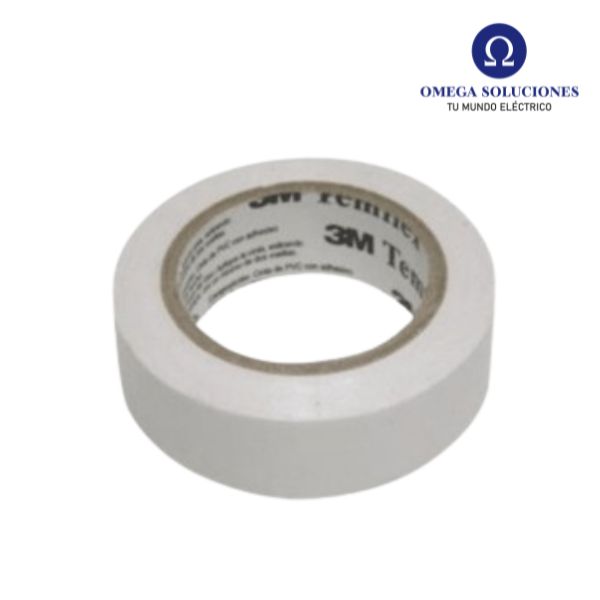 Huincha Aisladora 3M Blanca 15mmx10mtx0.15mm