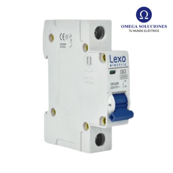 Int. Automático Lexo 1x63A 6KA Curva C