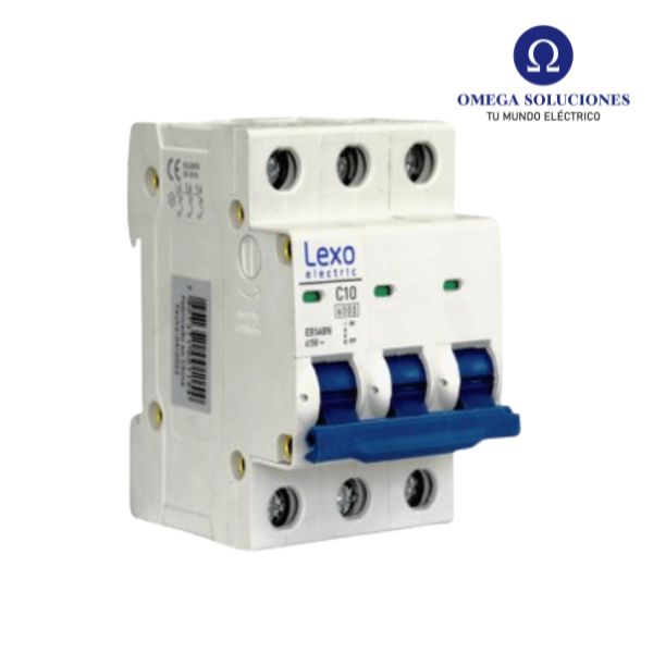 Int. Automático Lexo 3x10A 6KA Curva C