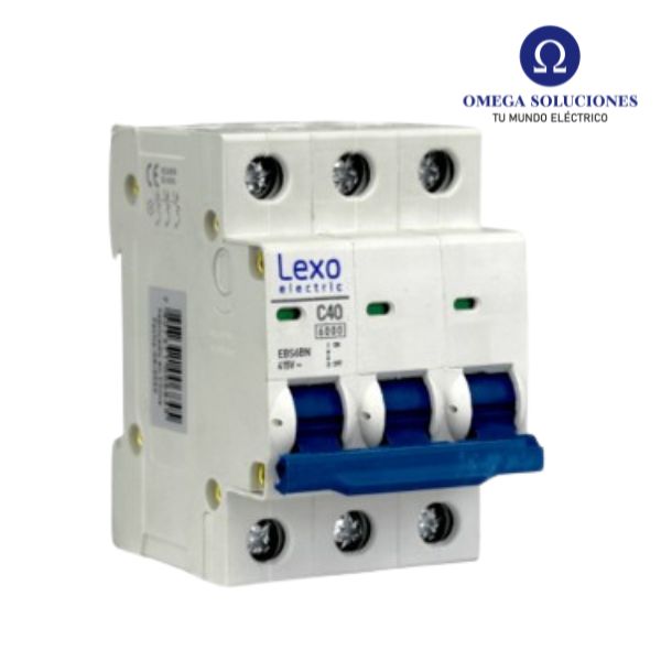 Int. Automático Lexo 3x40A 6KA Curva C