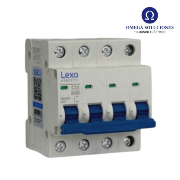 Int. Automático Lexo 4x20A 6KA Curva C