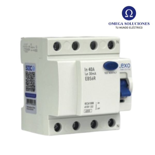 Int. Diferencial Lexo 4x40A 30mA Clase AC