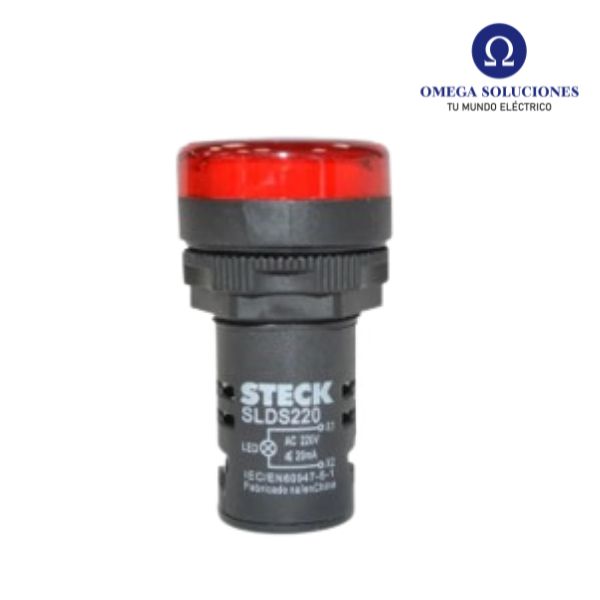 Luz Piloto led 30mm ROJO
