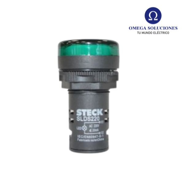 Luz Piloto led 30mm VERDE