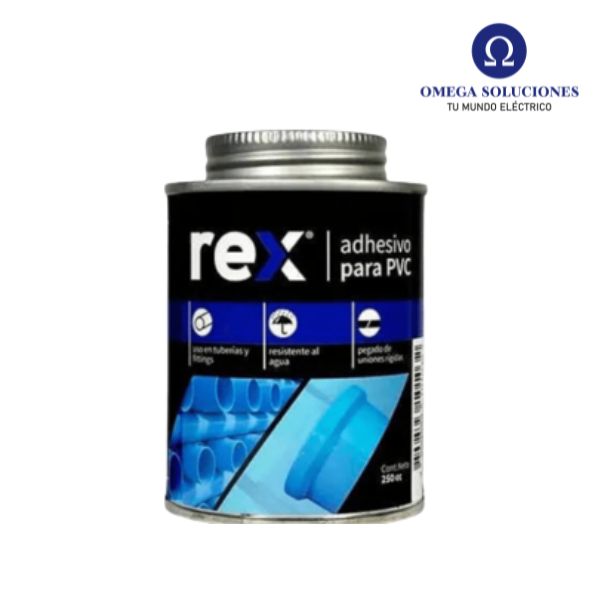 Pegamento para PVC 250cc. Con Pincel - Rex