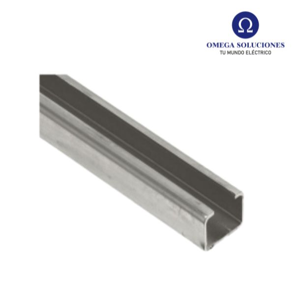 RIEL RC 19x35mm 1,5mm Tira de 1mt Zincado Liso